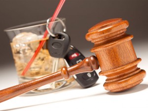 dui drink wooden hammer cup and keys
