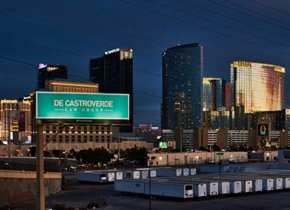 DLG Billboard on Vegas Skyline